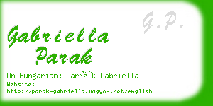 gabriella parak business card